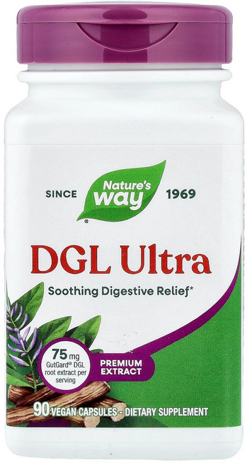Nature's Way DGL Ultra 90 Vegan Capsules, 1개