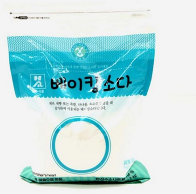 다용도 베이킹 소다 제빵용 탄산수소나트륨 청소용 2kg, 1개