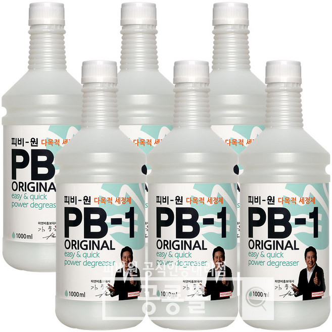 정품 피비원 PB-1 리필 1000ml, 6개, 1L