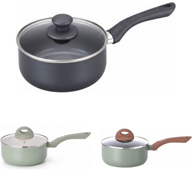 쿠킨 IH인덕션 칼라냄비 편수, 18cm, 그린, 2개