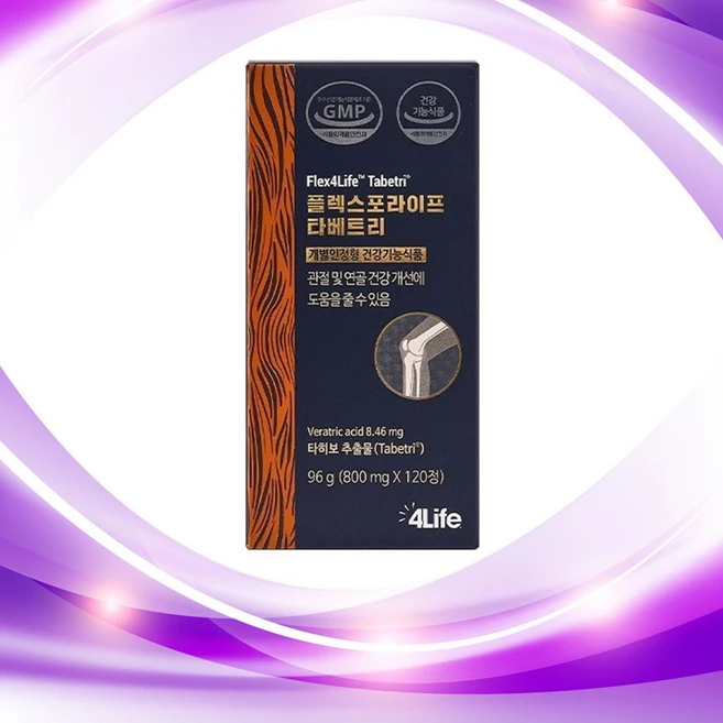 포라이프 관절 연골건강 플렉스 타베트리 타히보추출물 120정, 1개 - 쿠팡