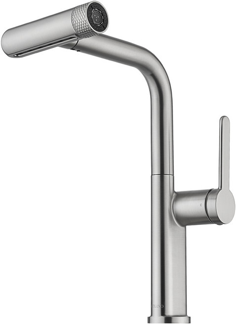 거위목 싱크대 수도꼭지 교체용 에떼르노 EK-6001NBM 무광니켈, 1개