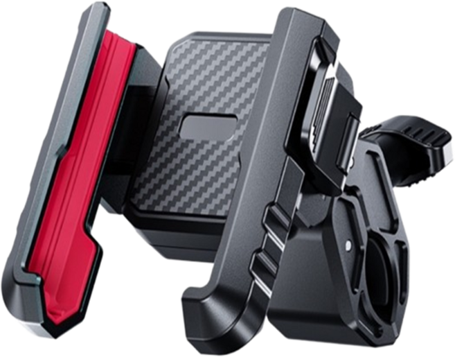 말라움 3중잠금 자전거 오토바이 휴대폰 거치대 핸드폰 스마트폰 바이크 폰거치대, 레드