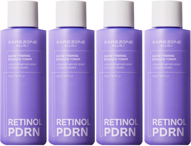 케어존플러스 광채탄력 에센스토너, 4개, 150ml