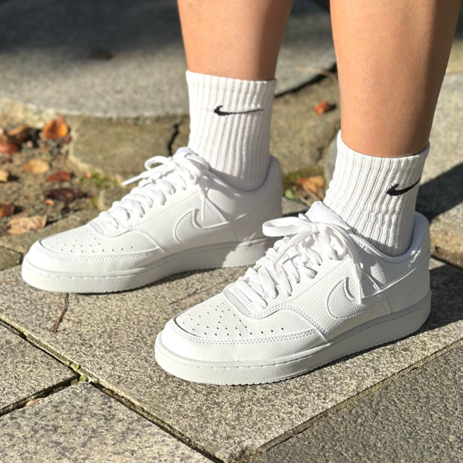 나이키 CVLNN 남성 운동화 스니커즈 코트비전 로우 레더 농구화 데일리 신발 화이트