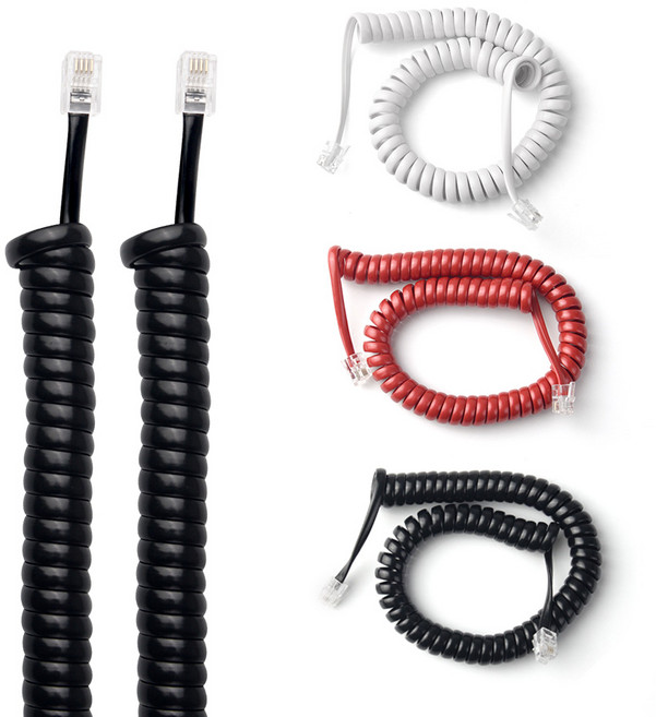 아이텍 K-01 유선 일반 전화기선 키폰 수화기선 줄 코드 전화선 케이블 송수화기선, 검정