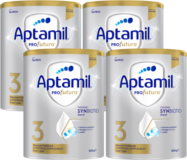뉴트리시아 압타밀 프로푸트라 신바이오틱 3단계 (만1세부터), 4개, 900g