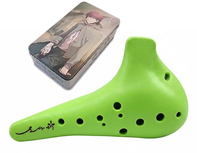 오다미 오카리나 알토C + 틴케이스 증정, 1개, 그린, 오다미 AC