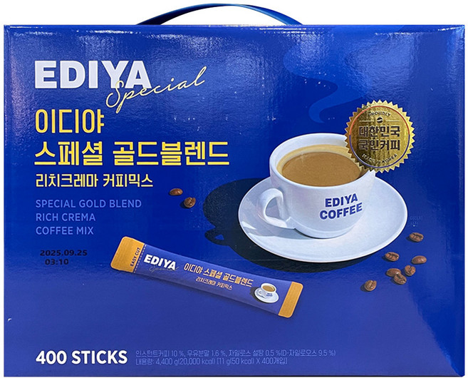 이디야 스페셜 골드블렌드 커피믹스, 11g, 400개입, 1개