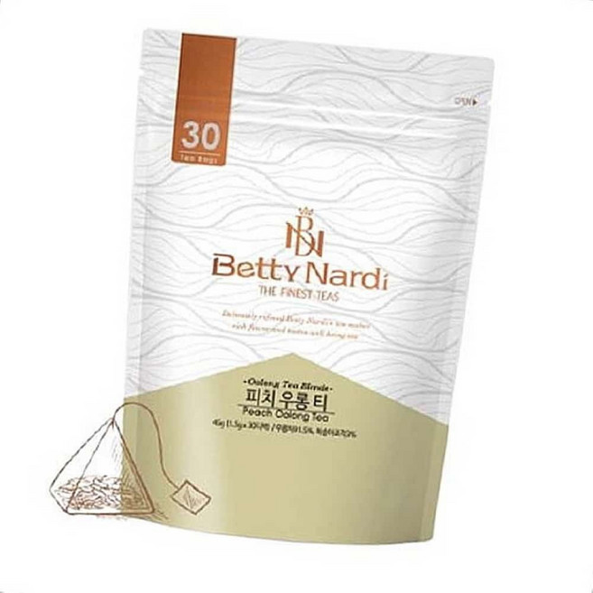 상큼한차 블랜딩차 피치 우롱차 삼각 티백 30EA 복숭아 블랜딩 오룡차 가벼운차 티타임