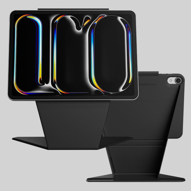 리나린 아이패드 리프트 업 케이스, 블랙, 1개