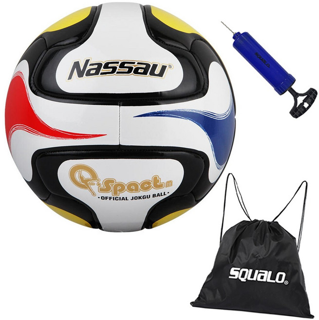 낫소 큐스펙 M 족구공, SJQPM-4 + SQ 가방 & 펌프, 1개