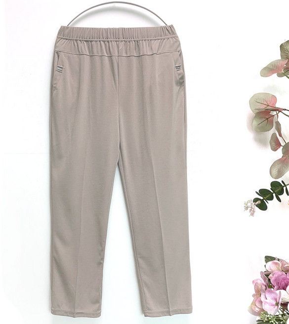 국민할매 할머니옷 여름 쿨스판 INW 큐빅 9부 밴딩바지[SH-8920] 중년 여성의류 요양원옷