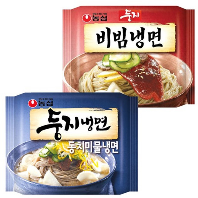 농심 둥지냉면 동치미 물냉면 32봉/비빔냉면, 둥지냉면 비빔냉면 32봉