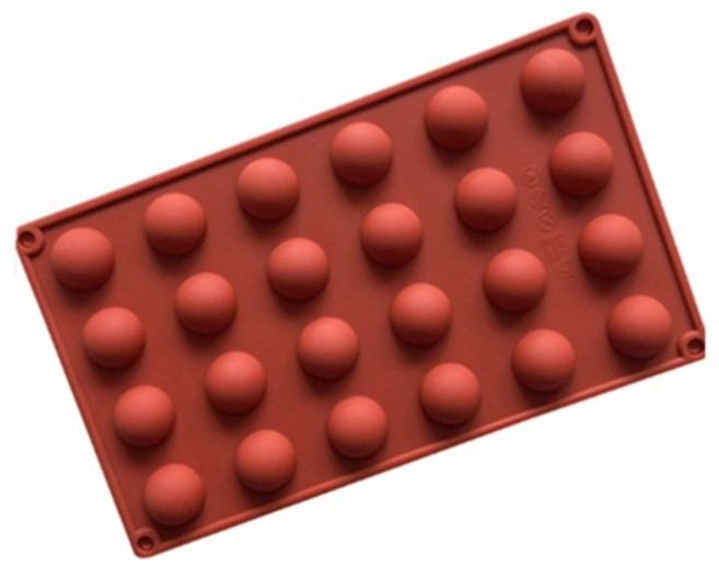 실리콘몰드 - 미니 원 반구 원형 (24구), 랜덤발송