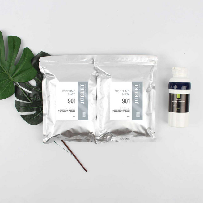 쥴레 프리미엄 모델링팩 피부관리 마스크 스킨테라피 스피루리나 500g, 1개