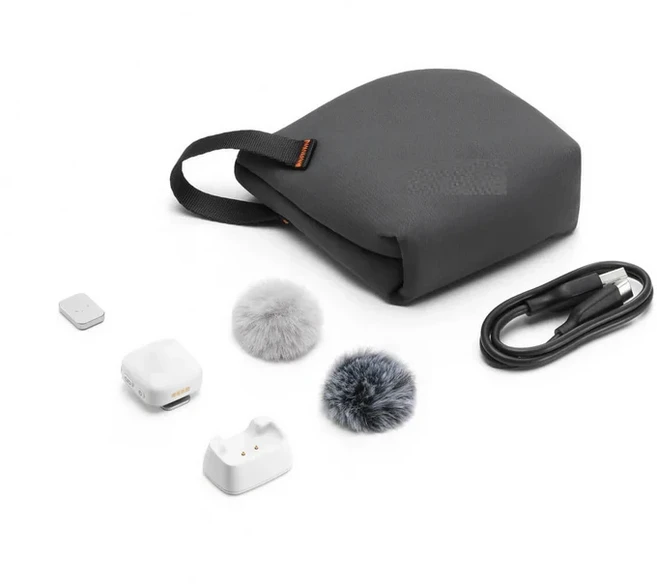 DJI MIC Mini 2TX 1RX 미니 48시간 작동 소형 경량 좋은 음질 및 소음 감소 안정적인 전송, 01 빠른, 01 Transmitter white
