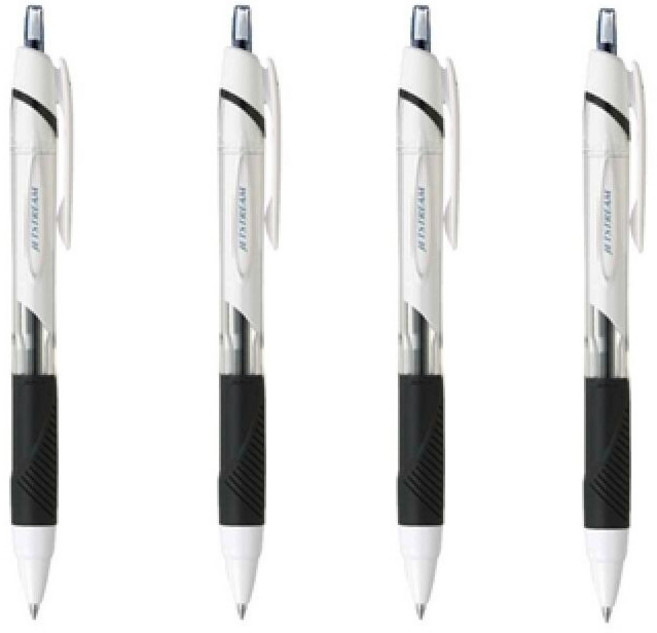 유니 유성펜 제트스트림 SXN--0.5mm 블랙 4개입, 4개