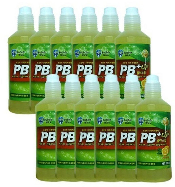 버블윅 다목적 세정제 피비 플러스업 교체용 1L 12개