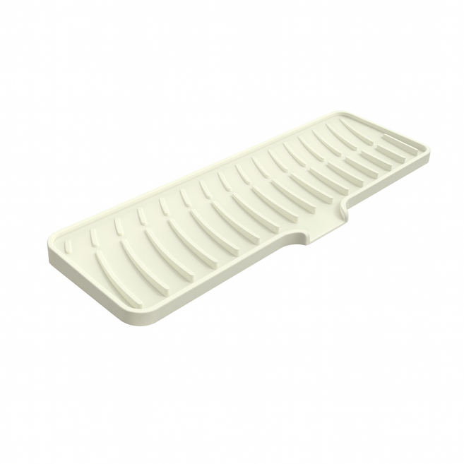 씽굿 실리콘 다용도 주방 욕실 건조대 매트, 아이보리, 1개