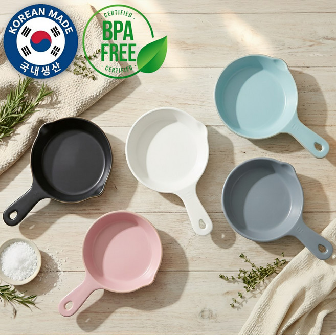 벨로튼 국내생산 핸들플레이트 손잡이 앞접시 5종 세트 환경호르몬 불검출, 5개, 혼합색상