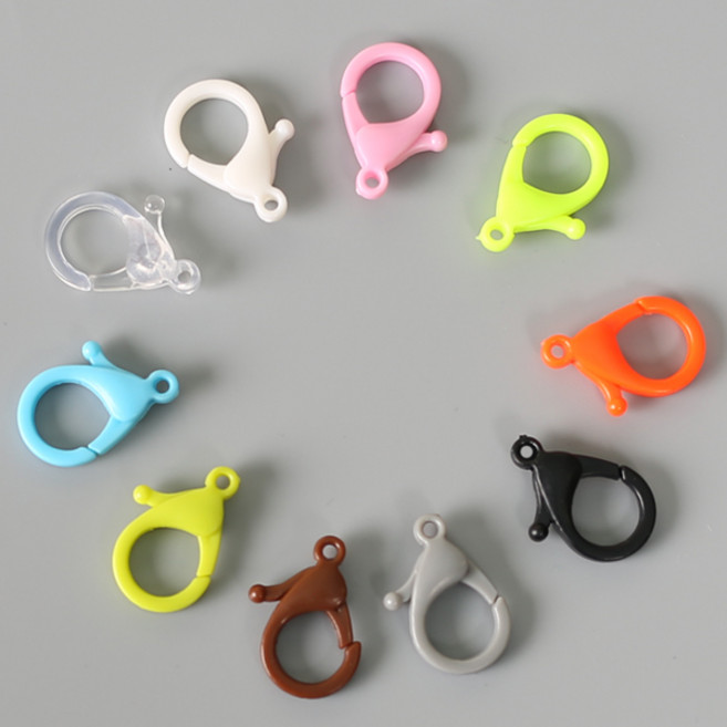 [펠트친구] 작은 플라스틱 물방울고리(10개)[2074], 갈색, 1개