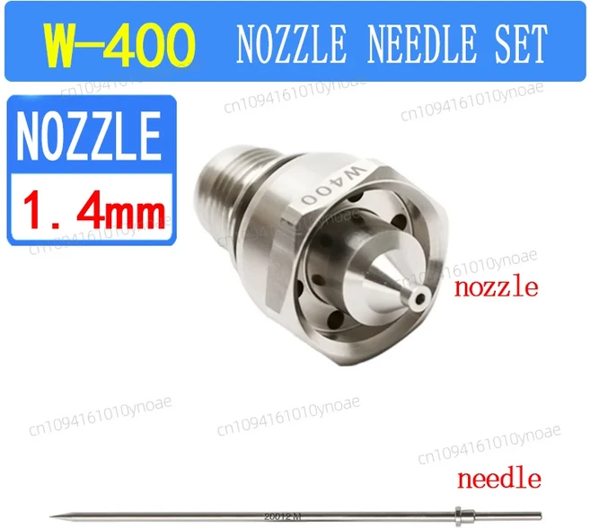 W-400 에어 파워 스프레이 부품 키트 노즐 액세서리 일본 아네스트 이와타, 10 W400 1.4 nozzle set, 1개
