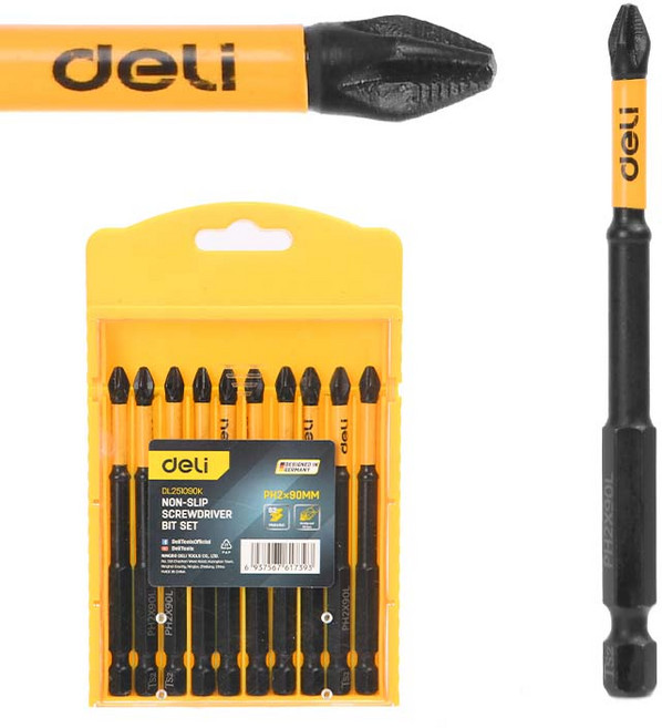 델리툴즈 논슬립 드라이버 비트 90mm (DL251090K), 1개