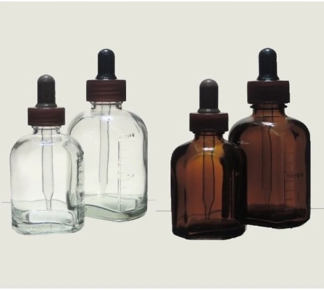 유리 스포이드병 50ml 100ml 갈색 투명 / 점적병 스포이트 프로폴리스병, 100ml 백색, 1개 - 쿠팡