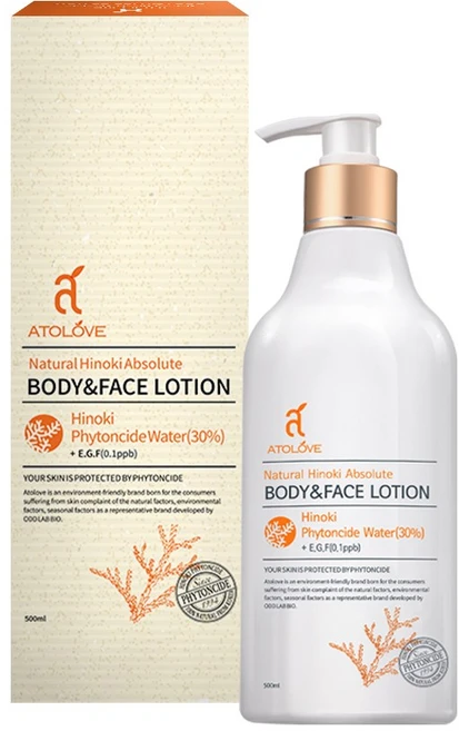 아토러브 Natural Hinoki Absolute 페이스 앤 바디로션, 500ml, 1개 - 쿠팡