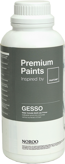 팬톤 프리미엄 수성프라이머 젯소, 백색, 1L, 1개