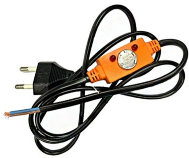 우주전열 동파방지 열선 센서 온도감지 0.75SQ, 1개