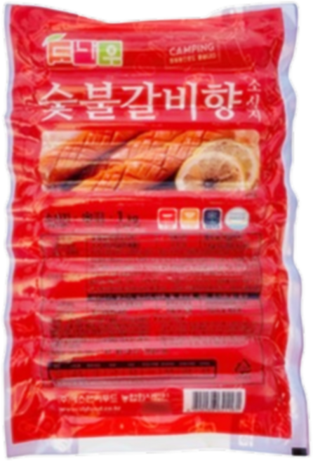 숯불갈비향 불갈비 소시지, 1kg, 28개