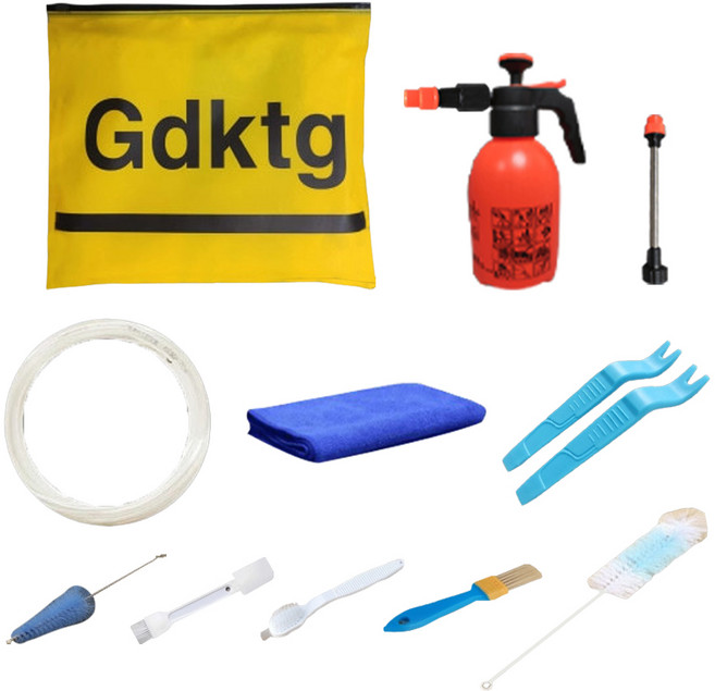 Gdktg 冷氣清潔工具套裝, 升級套裝_12件組,標準款（95cm以下）