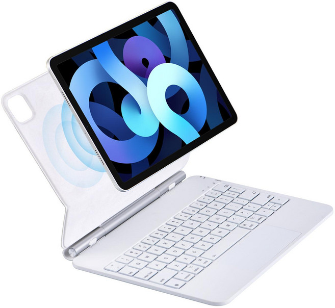 구조독 매직키보드 NEW A1933 화이트 포고핀 연결 패스쓰루충전 아이패드키보드 무선키보드 아이패드키보드케이스, 11 1세대 2세대 3세대 4세대 B, 1개