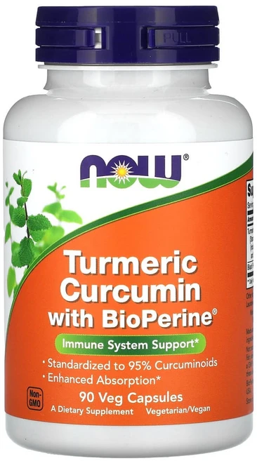 나우푸드 강황 커큐민 Bioperine 함유 90캡슐, 1통, 90정 - 쿠팡