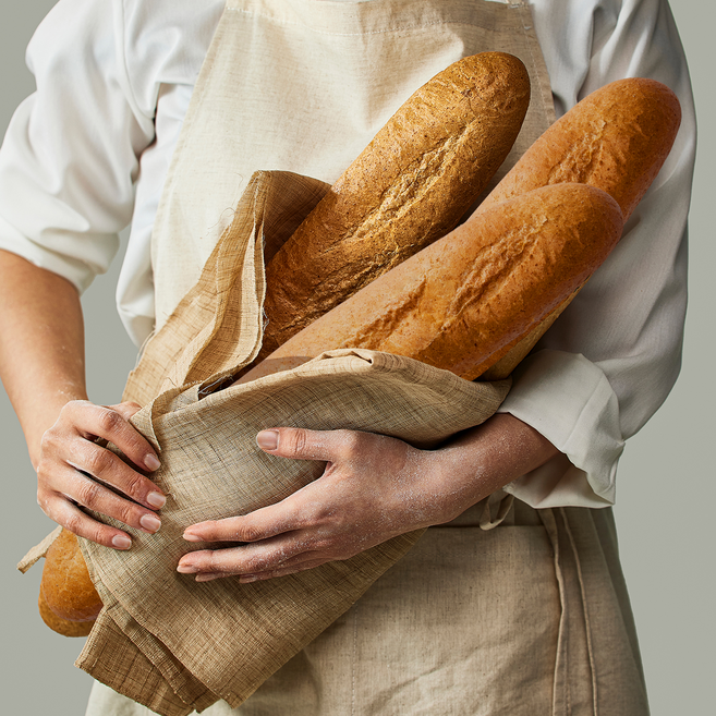 CFC브레드팩토리 수제 통밀 바게트, 4개, 90g