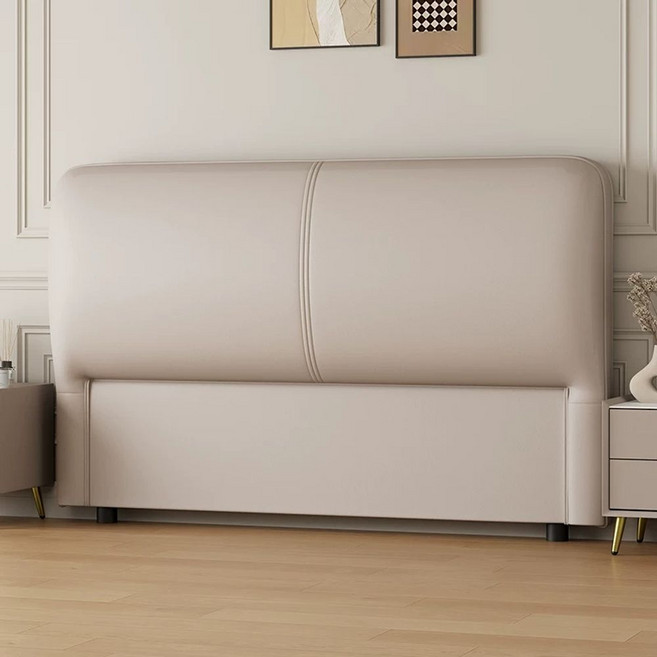 원목 침대 헤드 프레임 머리판 헤드보드 호텔식, K. A 카키색 원목 프레임