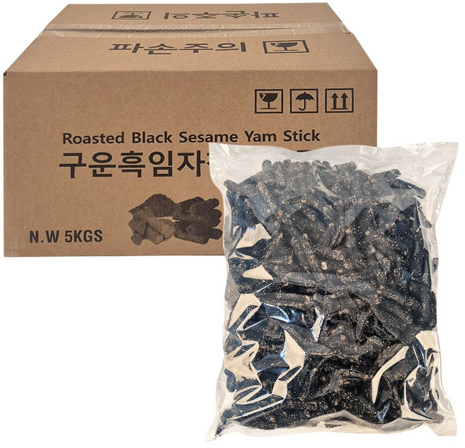 구운 흑임자 참마스틱 5kg 대용량 아이 어르신 영양간식 벌크포장, 1개