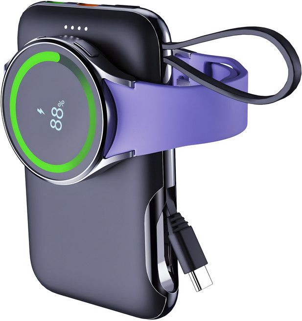 아이플로우 갤럭시워치 휴대폰 고속 충전 보조배터리 5000mAh 멀티단자, V11S