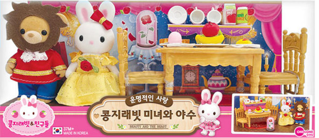 원앤원-운명적인 사랑 콩지래빗 미녀와 야수, 1개, 혼합색상