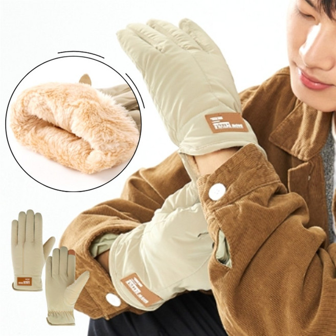 이숍 기모 털장갑 스마트폰 터치 겨울 장갑