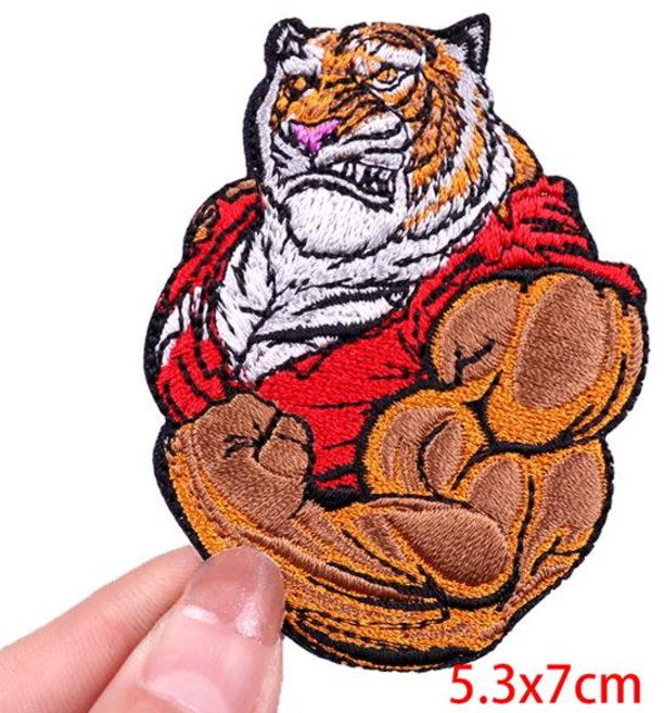 크로스핏 무드 근육 동물록 스포츠 아이언 온 의류용 열접착, [27] 크로스핏패치 PE5975CT, 1개