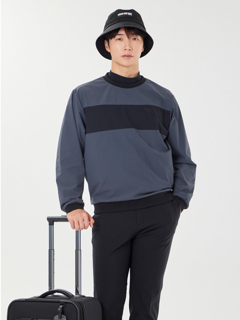 볼빅골프 간절기 SS 남성 라운드 보더 골프 바람막이 아노락 VMWBP202