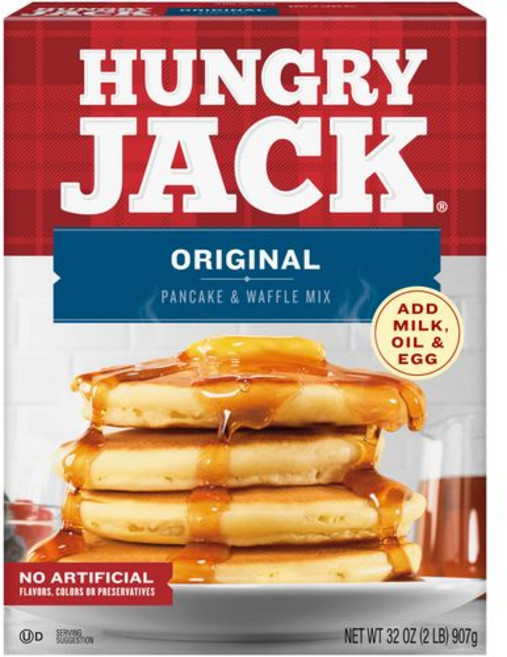 헝그리 잭 오리지널 팬케이크 및 와플 믹스 32온스 (6팩) Hungry Jack Original Pancake and Waffle Mix 32 Ounce (Pack of 6), 1개