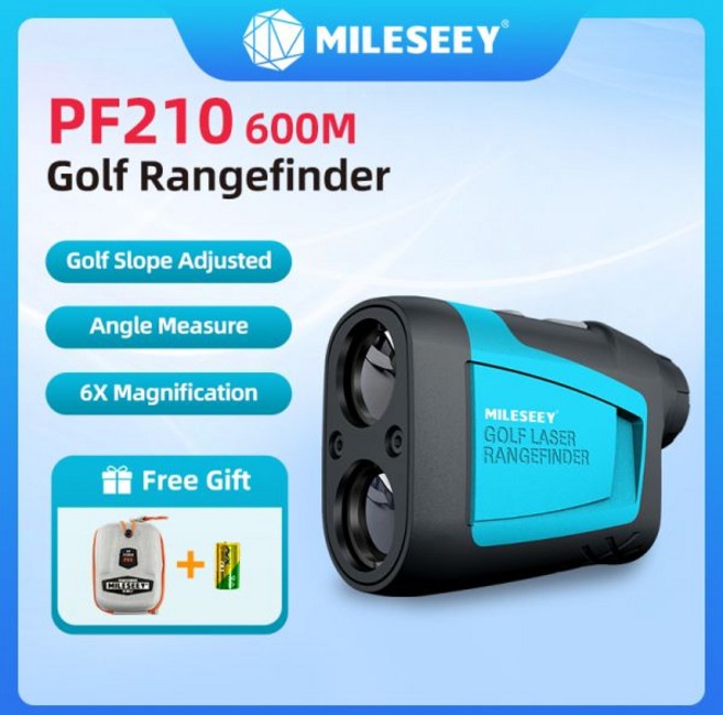 Mileseey-PF210 PF2E PF240 골프 레이저 망원경 600M/야드 거리 측정기 6X 단안 골프 스포츠 사냥용, PF2E-600M