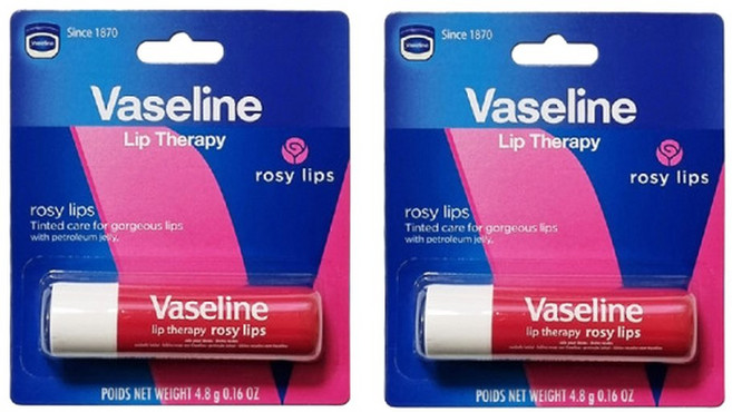 바세린 립 테라피 로지 립스 케어 립밤 2개 배송, 4.8g
