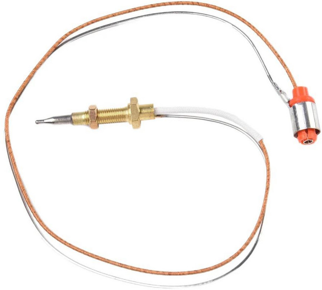 가스렌지 호환부품 구리 헤드 나사 열전대 화구 Sabaf 내장 스토브 도구 연소 차단 보호 장치 1 개, 02) Long needle 40cm, 1개