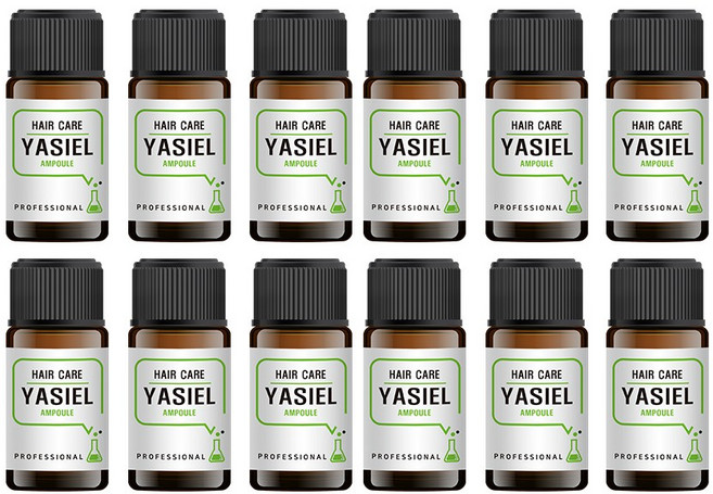 야시엘 고농축 단백질 헤어앰플 극손상 헤어클리닉 영양 트리트먼트 헤어에센스, 12개, 10ml