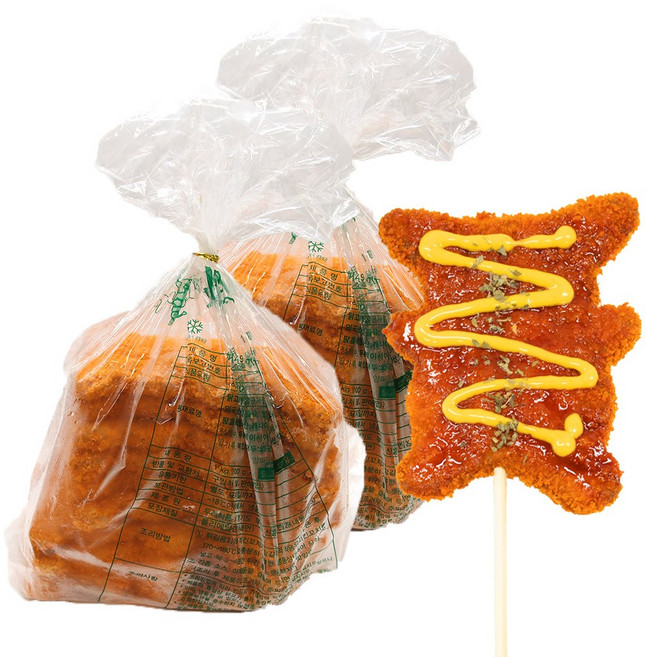 맘모스 치킨꼬지 문방구 돈까스 1kg, 2개
